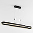 Lampe suspendue design noire Lilia avec LED à 3 niveaux de gradation