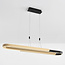 Hanglamp Lilia met 3-staps dim - zwart met goud