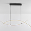 Lampe suspendue design Arche avec LED à 3 niveaux de gradation - noir