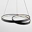 Spiraalvormige hanglamp Espiral met 3-staps dimbare LEDs - matzwart