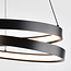 Suspension Espiral à intensité variable sur 3 niveaux - en spirale noir mat