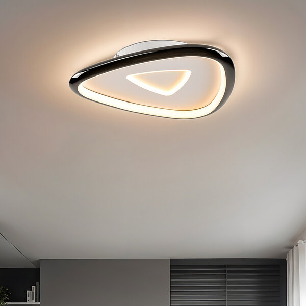 Plafondlamp Cellu met 3-staps dim in zwart chroom