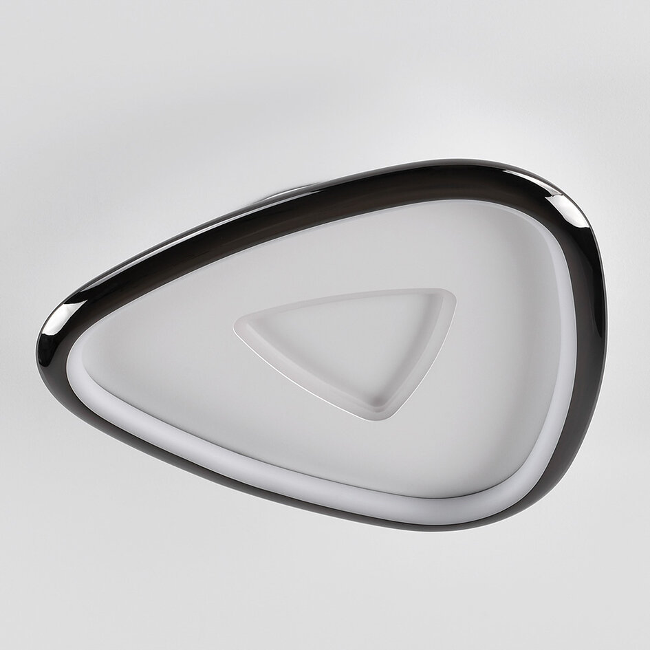 Plafonnier chrome noir avec gradation à 3 niveaux - Cellu