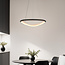 Hanglamp Celda in zwart chroom, 3-staps dimbaar