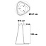 Hanglamp Celda met 3-staps dimbare LEDs in zwart-chroom