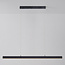Lampe suspendue noire minimaliste André avec motif bois - 3 niveaux de gradation