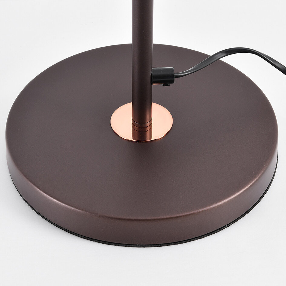 Staande lamp met kantelbare kap - Freddie - koffiebruin