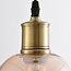 1-lichts hanglamp Verona amber - langwerpig bolling glas