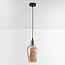 1-lichts hanglamp Verona - amber egaal glas