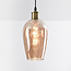 Suspension Verona 1 lumière - verre ambré uni