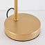 Lampe de table dorée avec abat-jour en rotin - Kora