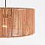 Lampadaire Bask réglable avec abat-jour naturel - laiton