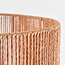 Lampadaire Bask réglable avec abat-jour naturel - laiton