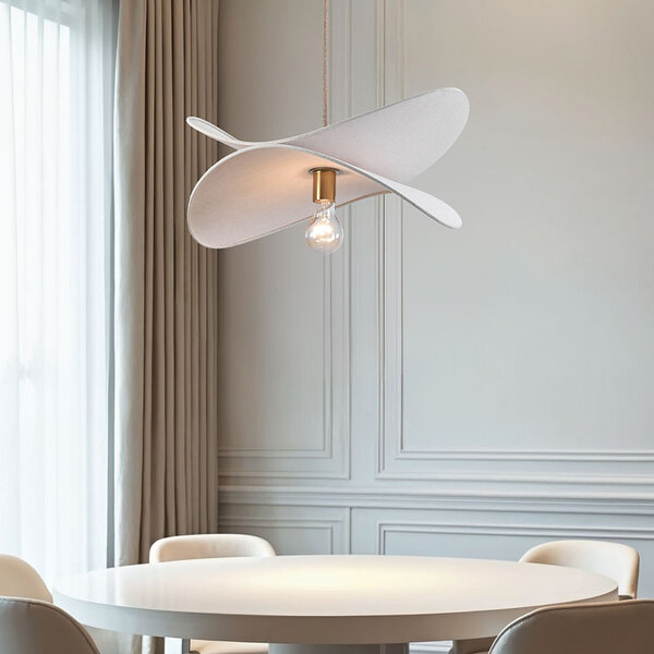 Lampe suspendue moderne blanche, 1 lumière - Linha