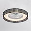 Ventilateur de plafond Cakir LED - abat-jour en bambou noir