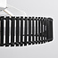 Ventilateur de plafond Cakir LED - abat-jour en bambou noir