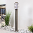 Smart staande RVS buitenlamp 80 cm incl. 10W Wifi  LED lamp - Silvio