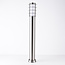 Smart staande RVS buitenlamp 80 cm incl. 10W Wifi  LED lamp - Silvio