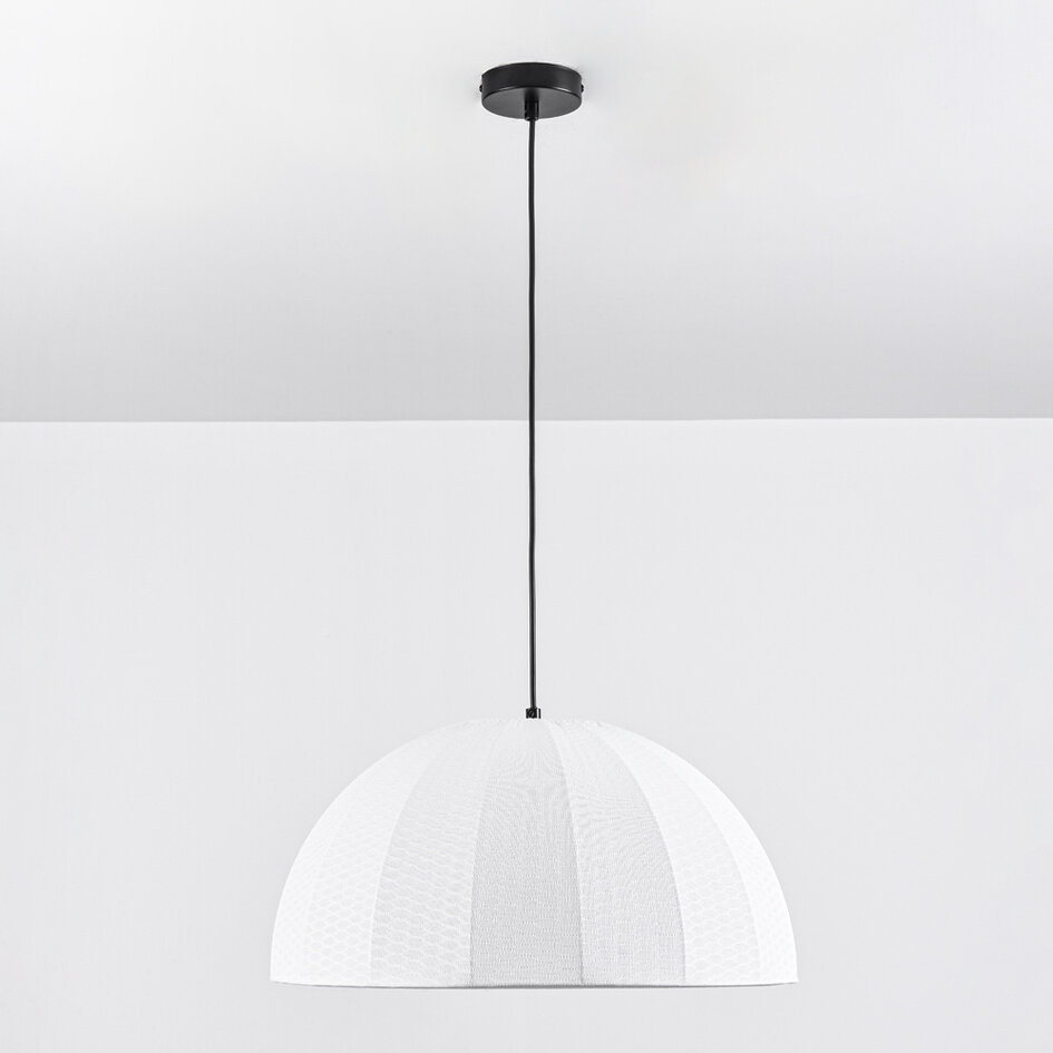 Hanglamp Karan - natuurlijke stoffen kap