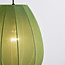 Suspension japandi à 3 lumières avec lanternes en tissu vert - Fabrica