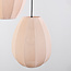 Suspension japandi à 3 lumières avec lanternes en tissu beige - Fabrica