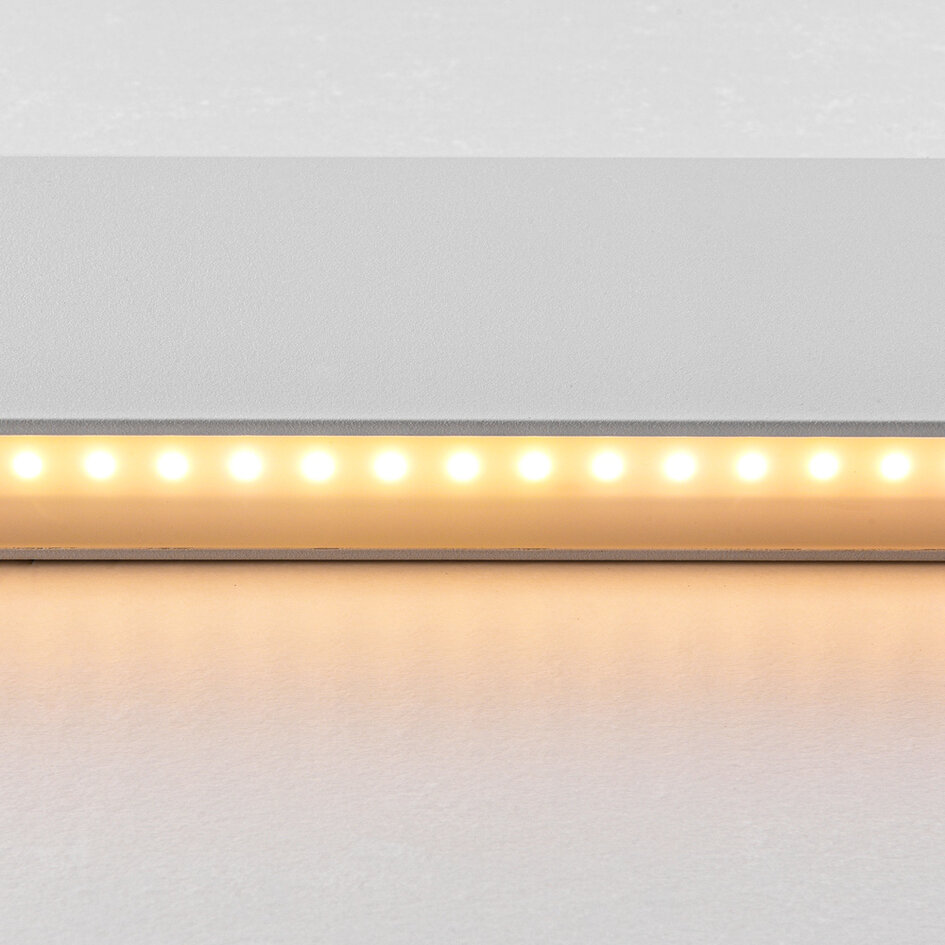 Witte wandlamp met geïntegreerde LEDs, 83 cm - Norell