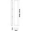 Applique Norell 83 cm en blanc à LED intégrées