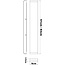 Wandlamp Norell 83 cm in wit met geïntegreerde LEDs