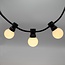 Guirlande lumineuse extérieure 1W avec ampoules LED blanc laiteux