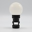 Guirlande lumineuse extérieure 1W avec ampoules LED blanc laiteux