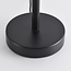 Lampe de table design Tessera noir avec verre ambré et fumé, 4 lumières