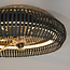 Ventilateur de plafond noir avec bambou et température de couleur réglable Ø58 cm - Bamboozle