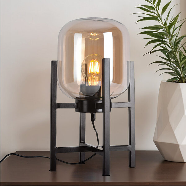 Lampe de table en verre ambré - Duuk