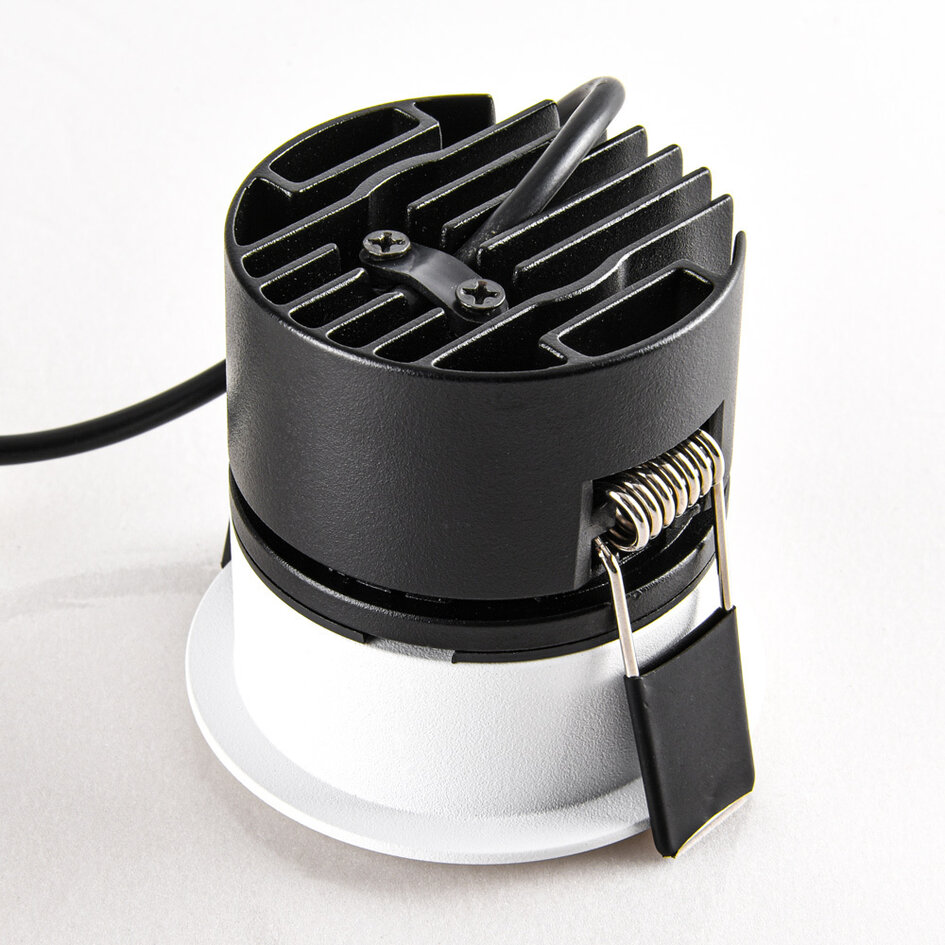 9W inbouwspot Meya met ring 3 - wit