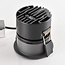 9W inbouwspot Meya met ring 2 - donkergrijs