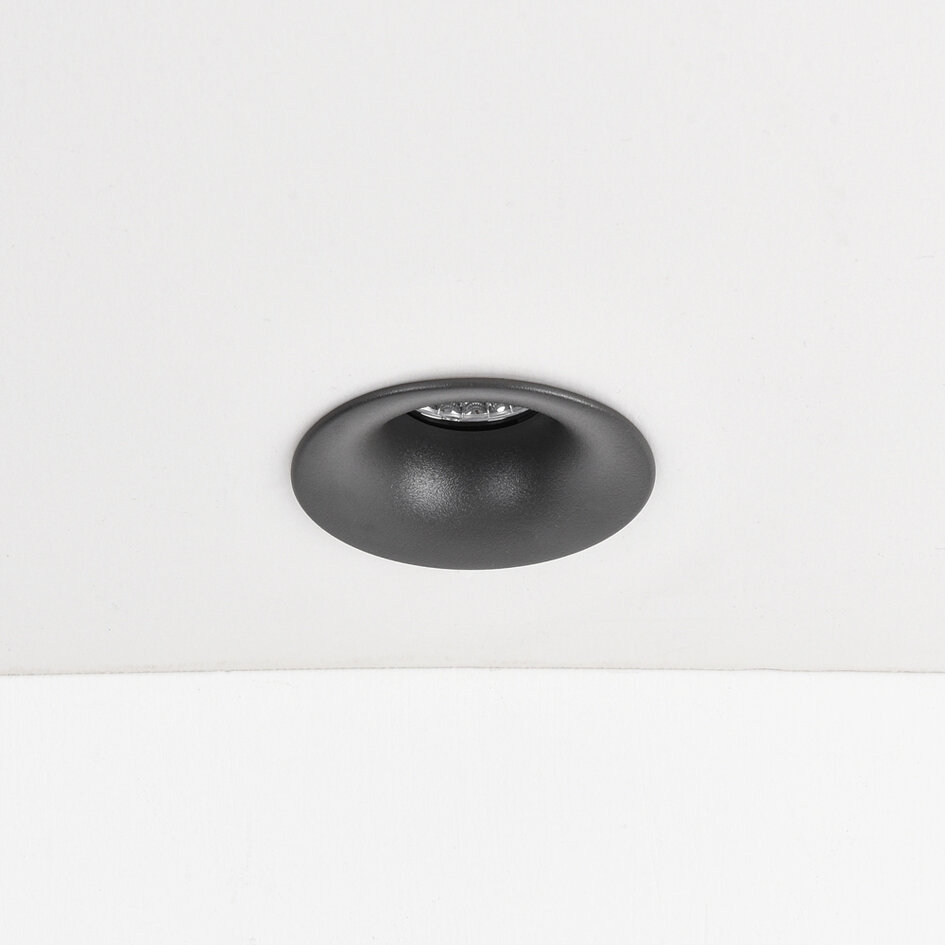 Spot encastrable Meya 9W avec anneau format 2 - gris foncé