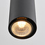 Lampe suspendue à tube sur rail monophasé Len - noir