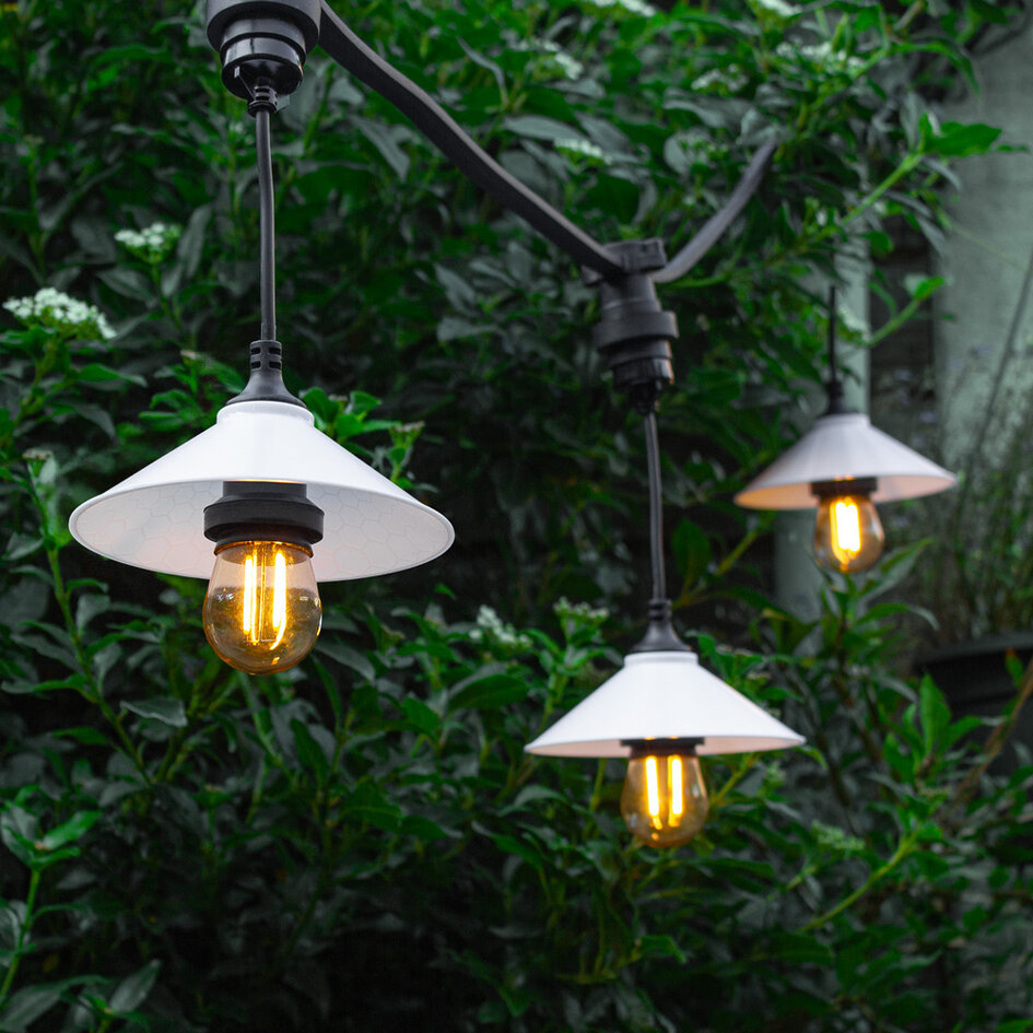 Kap voor prikkabel lampen in  wit