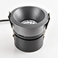 Spot encastrable Meya 9W avec anneau format 3 - gris foncé