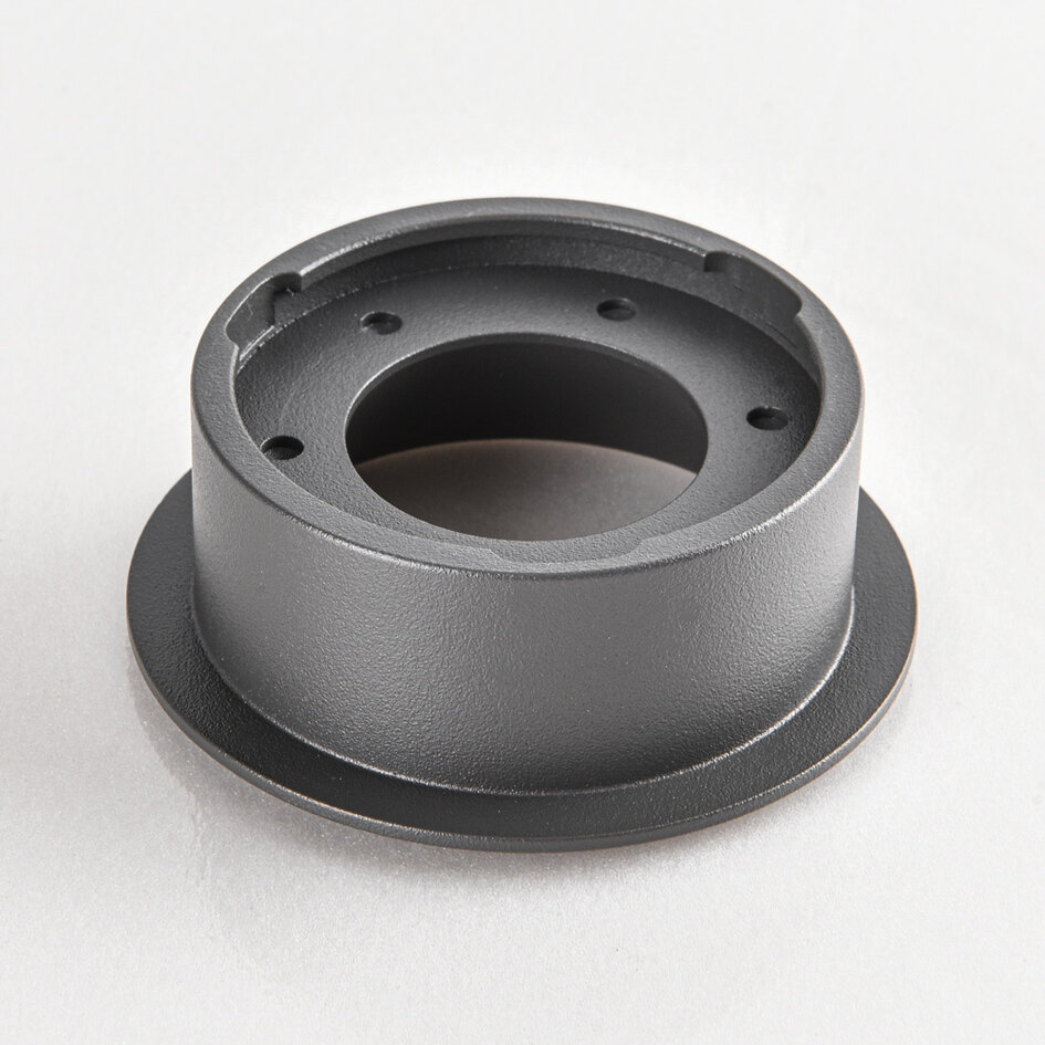 9W inbouwspot Meya met ring 3 - donkergrijs