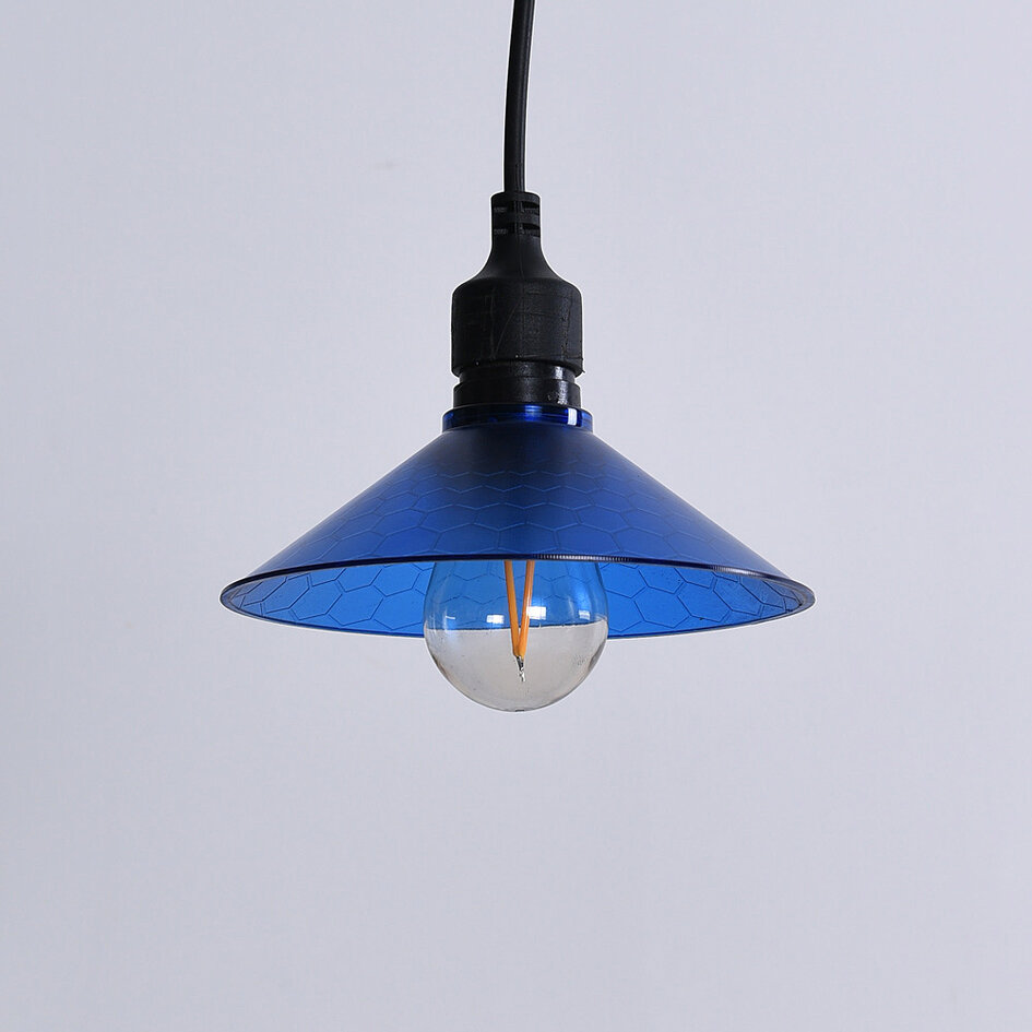 Kap voor prikkabel lampen - blauw