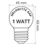 Prikkabel set met LED lampen met melkwitte kap, met witte prikkabel