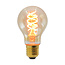 Jeu de cordons avec ampoules de 4 watts avec spirale ADN et verre ambré : option dimmable