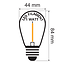 Prikkabel set met dimbare 1 watt LED filament lampen