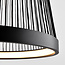 Suspension Kae à intensité variable sur 3 niveaux - cordon décoratif noir
