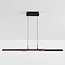 Design hanglamp Leia met 3-staps dim - zwart met donker hout