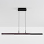 Design hanglamp Leia met 3-staps dim - zwart met donker hout