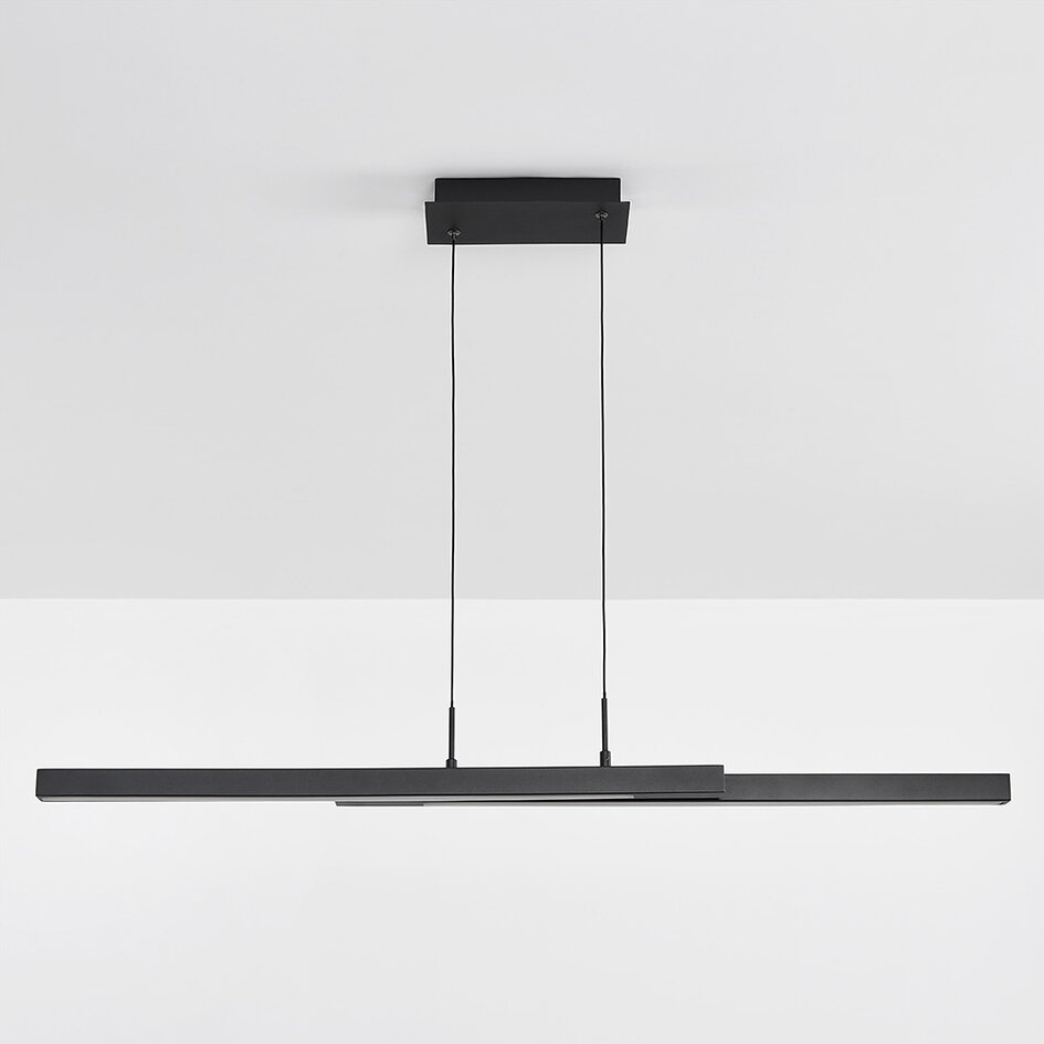 Suspension design noire, dimmable à 3 niveaux - Leia