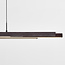 Design hanglamp zwart met donker hout met 3 staps dim - Liana