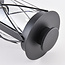 Lampe d'extérieur sur pied Lucia en acier inoxydable noir - 40 cm